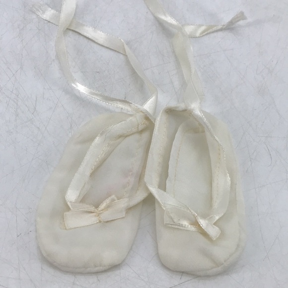 Vintage 70’s Chiffon Lace Christening Gown Wedding Dress Bonnet Booties Set - Picture 8 of 16